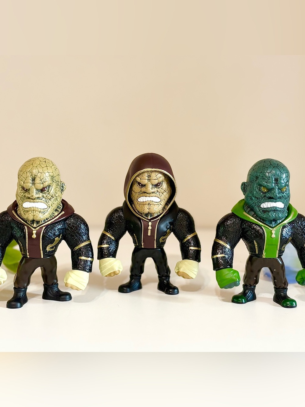 Suicide Squad Jada Toys Metal Die-Cast Lot Set of 3 Killer Croc Figures 4” Toy